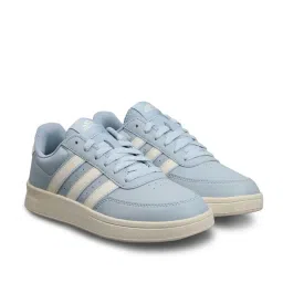 Adidas Women's BREAKNET 2.0 Blue Tennis Shoes image 2
