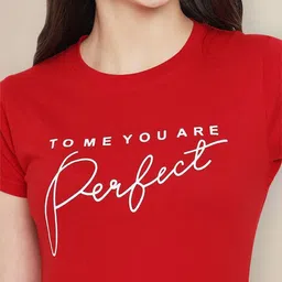 Metronaut Women Typography 3 Printed Applique T-shirt image 2