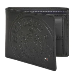 Tommy Hilfiger Black Alemena Leather Small Global Coin Wallet image 2