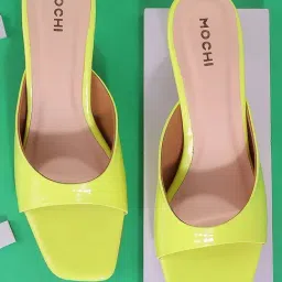 Mochi Women's Yellow Casual Sandals-picture-21