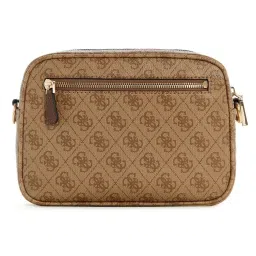 Guess Women Brown Printed Crossbody Bag image 2