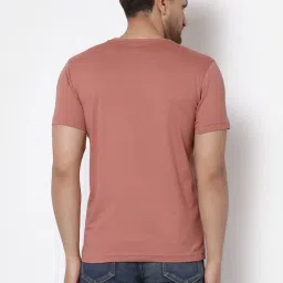 Red Tape Pale Pink Cotton Regular Fit Printed T-Shirt image 2