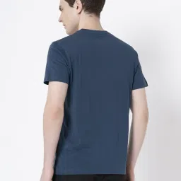 Red Tape Deep Blue Cotton Regular Fit Printed T-Shirt image 2