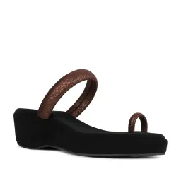 Inc.5 Women's Brown Toe Ring Wedges image 2