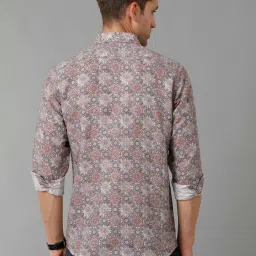 Linen Club Multicolor Regular Fit Printed Linen Shirt image 2