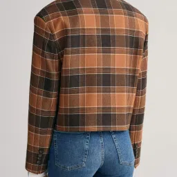 Gant Brown Chequered Blazer image 2