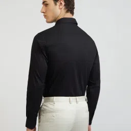 Raymond Black Cotton Classic Fit Shirts image 2