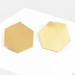 Sohi Gold Plated Designer Stud Earrings image 2