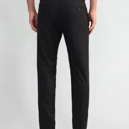 Arrow Black Polyester Slim Fit Formaltrousers image 2