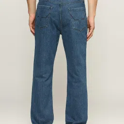 Pepe Jeans Mid Indigo Blue Cotton Regular Fit Jeans image 2