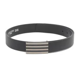 Carlton London Black Leather Formal Belt for Men image 2