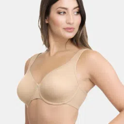 Amante Beige Under Wired Non Padded Shaper Bra image 3