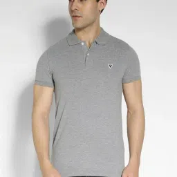 American Eagle Outfitters Grey Slim Fit Polo T-Shirt-image-81