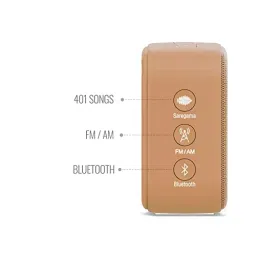 Saregama Carvaan Mini POP Music Player With 401 Pre-Loaded Retro Songs 5 W Chocolate Brown, MR0060 image 3