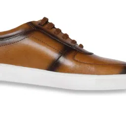 ZZANETTI Men's Tan Casual Sneakers image 4