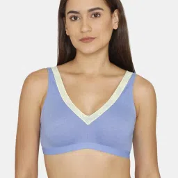 Rosaline by Zivame Blue Non-padded Bra image 1