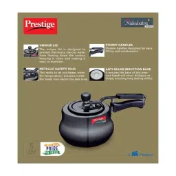 Prestige Nakshatra Plus Svachh Black Hard Anodized Pressure Cooker (3 L) - Set of 1 image 4