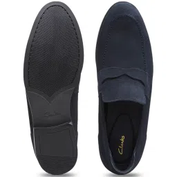 Clarks Men's Bradish Ease Navy Casual Loafers image 4