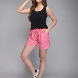 Aditi Wasan Pink Printed Shorts image 4