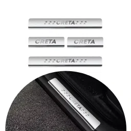 SCA Stainless Steel Door Sill Plate for Creta 2020 (Pack of 4)-picture-44