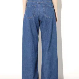 Only Blue Cotton Wide Leg Fit Jeans image 2