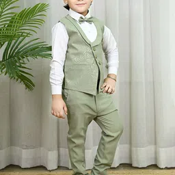 BT DEZINES Boys Textured 3 Piece Suit Set image 5