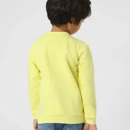 Nauti Nati Boys Yellow Printed Regular Fit Sweatshirt image 2