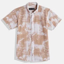 Cavio Boys Tan Cotton Over Dyed Shirts-image-28