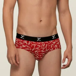 XYXX Red Printed Briefs image 1