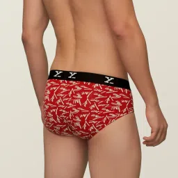 XYXX Red Printed Briefs image 2