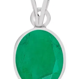 Clara Green Emerald 9.3cts Sterling Silver Pendant-image-73