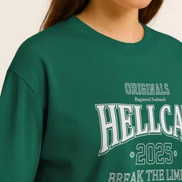 HELLCAT Typography Printed T-shirt image 3