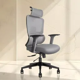 Kepler Brooks Office Chair High Back Breathable Korean Mesh Imperia Grey image 3