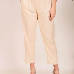 zuri Women Relaxed Straight Leg Pleated Trousers-image-2