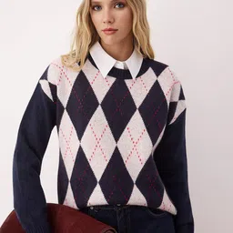 Trendyol Women Lacivert Round Neck Long Sleeves Pullover Sweaters-picture-12