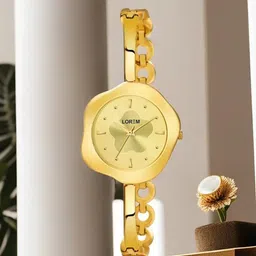LOREM Women Gold-Toned Analogue Watch LR262-image-21