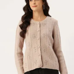 Apsley Beige Regular Fit Embroidered Cardigan-picture-12