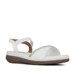 Inc.5 Women's White Ankle Strap Wedges image 2