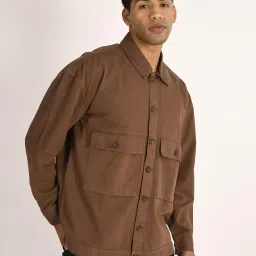 Bene Kleed Brown Solid Jackets image 2