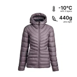 Forclaz by Decathlon Purple Plain Down Jacket image 2