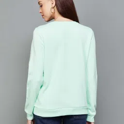 Fame Forever by Lifestyle Green Printed Sweatshirt image 2