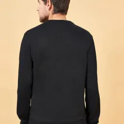 YU by Pantaloons Black Regular Fit Printed Sweatshirt image 2