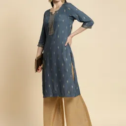 Rangita Grey & Maroon Printed Straight Kurta - Pack OF 2 image 2