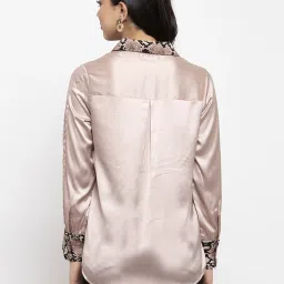 KASSUALLY Beige Relaxed Fit Shirt image 2