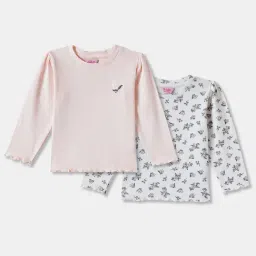 R&B Kids Multi Floral Regular Fit Top (Pack of 2)-picture-31