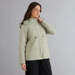 skechers QUILTED WAIST CINCHED JACKET image 3