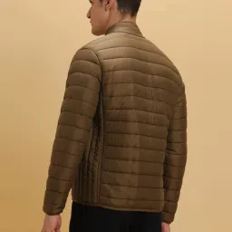 Forever 21 Brown Regular Fit Quilted Puffer Jacket image 2