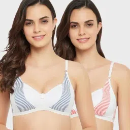 Clovia Multicolor Printed Bra (Pack of 2)-image-56