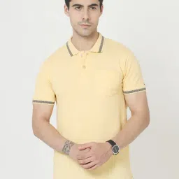 Masculino Latino Yellow Regular Fit Polo T-Shirt-picture-13