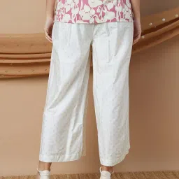 Melange by Lifestyle Off White Printed Ethnic Bottom image 2